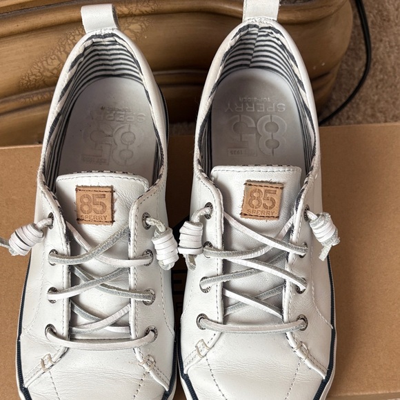 Sperry White Leather Sneakers - Picture 6 of 6